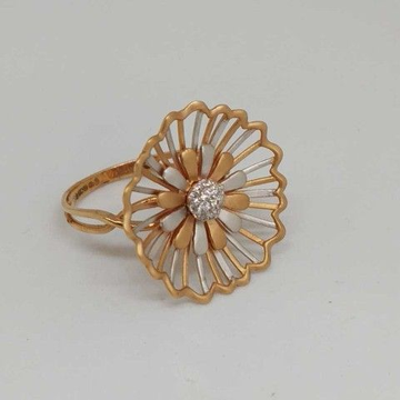 18 kt rose gold ladies branded ring by 