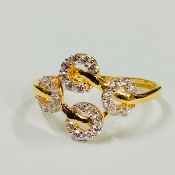 Gold classic women ring by 