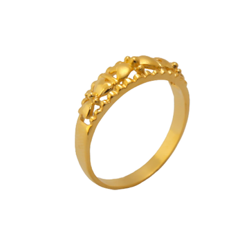 22k Gold Plain Ellectric Ring by 