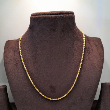 22k Plain Gold chain by Rangila Jewellers