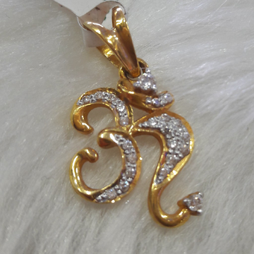 antique Diamond Om pendant 22kgold by 