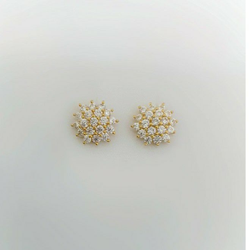 18k Delicate Earrings by Madhav Jewellers (TankaraWala)