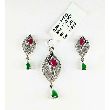Light Weight 925 Silver Pendant Set