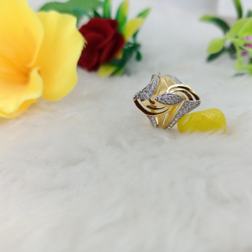 22k Yellow Gold Elite Curvy Ring by Ranka Jewellers