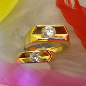 916 gold cz couple rings