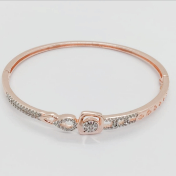Sterling silver ladies bracelet in rose and white... by 