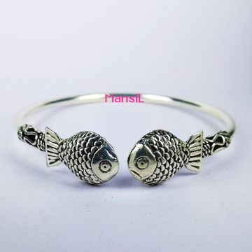 92.5 sterling silver cz stone Kada bracelet ML-83