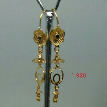 Gold Fancy Handmade Earrings by 