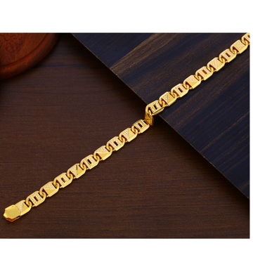 916 Gold Plain Exclusive Hallmark Men's Bracelet M...