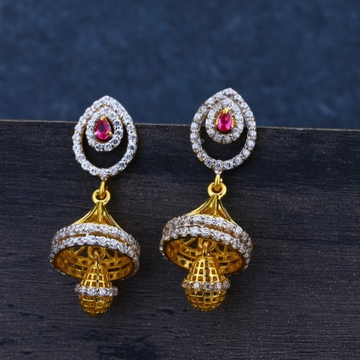 22 carat gold ladies earrings RH-LE506
