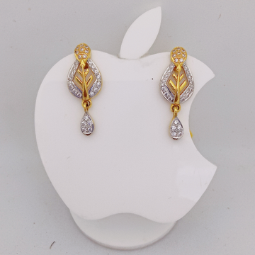 22k Gold Exclusive Leaf Design Ledies Earring by 