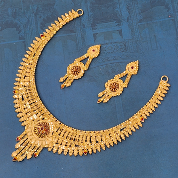 1.gram gold forming fashion Ethnic jewellery neckl... by 