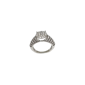 Diamond Modern Ring In 925 Sterling Silver MGA - L...