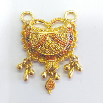 Gold 22.k kalkatti pendant by 
