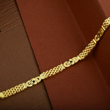 Mens Diamond Casting 22K Gold Cz Bracelet-MCB04