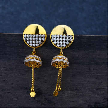 Ladies 916 Gold Diamond Fancy Jummar Earrings -LJE...