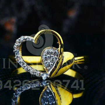 Heart Shape Cz Fancy Ladies Ring LRG -0131