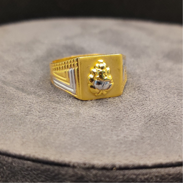 22kt gold ganesh design ring by 