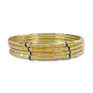 SIMPLE GOLD  KADLI BANGLE by 