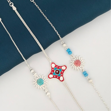 925 Silver Fancy Rakhi's by 