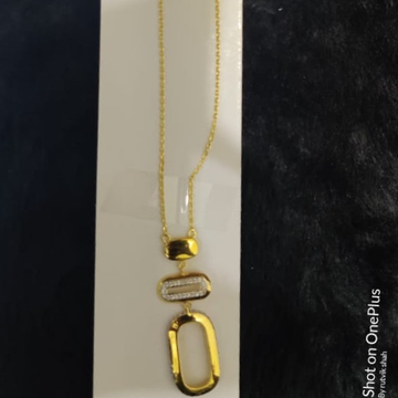 22 kt gold pendent-chain by Aaj Gold Palace