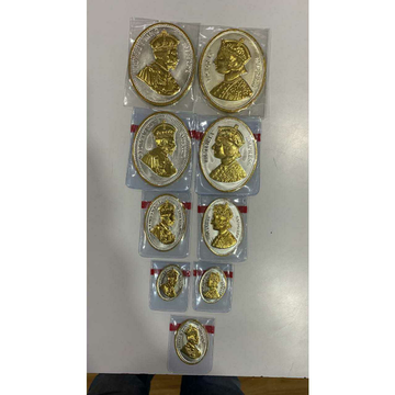 2(Two) Tone (Silver Gold , Ganga Jamna) Coin Ms-24... by 