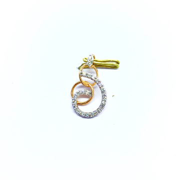 REAL DIAMOND FANCY ROSE GOLD PENDANT by 