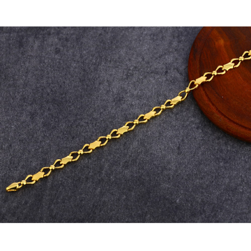 22kt gold Fancy hallmark plain bracelet lpbr46