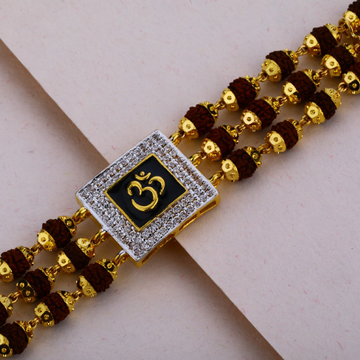 22K Gold Rudraksha Bracelet for Men  235GBR2805 in 12950 Grams