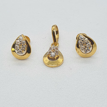 Gold 18.k Fancy Diamond Pendant Set by 