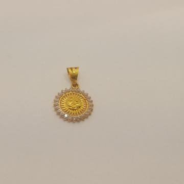 22k gold "SUN" pendant by 