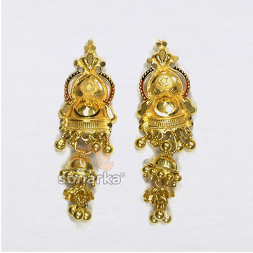 22kt Yellow Gold Drops & Danglers type Earrings by 