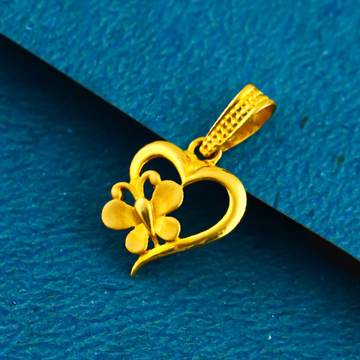 22K 916 gold heart shape butterfly design pendants by 