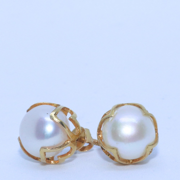 18KT Casual ware Natural Pearl simple earring for... by 