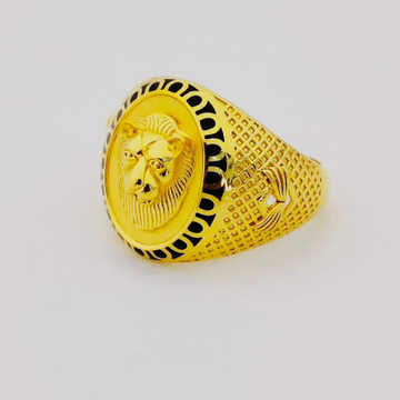 22K Bahubali Lion Gents Ring by 