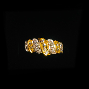22K Gold Attarctive CZ Diamond Ladies Ring by Prakash Jewellers