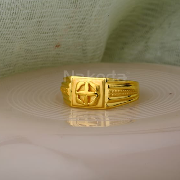 916 Gold Hallmark Mens Exclusive Plain Ring MPR173