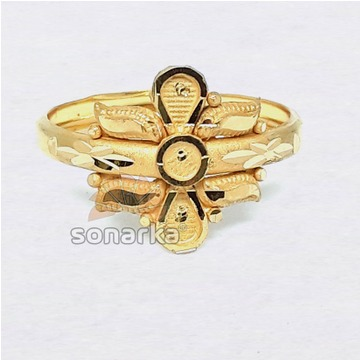 916 Plain Gold Ring Hollow Single Pipe Design for... by 