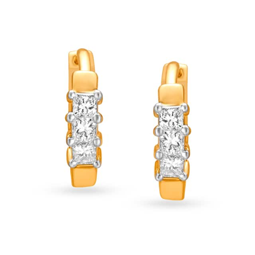 916 Yellow Gold Divine Design Earrings