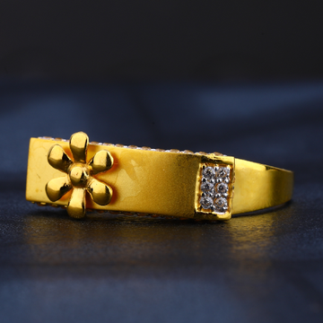 22CT CZ Gold Women's Delicate Hallmark Ring LR839
