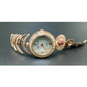 18k Ladies Fancy Rose Gold Watch G-2701