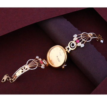 750 Rose Gold Hallmark Gorgeous Women's Watch RLW3...