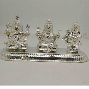 Silver Trimurti / Maa Laxmi Ji ,Shree Ganesh, Maa... by 