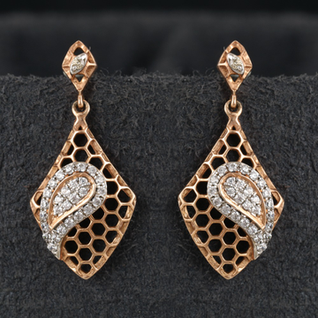 18kt designer diamond drops earrings by 