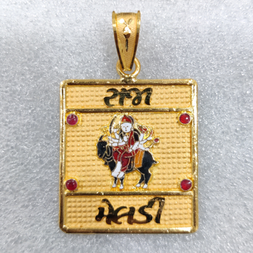 916 Gold Fancy Meladi Maa Minakari Pendant