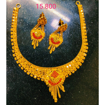 916 GOLD Kalkatti Necklace Set by 