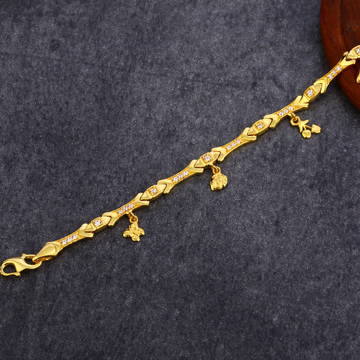 916 Gold Plain Bracelet LPBR61