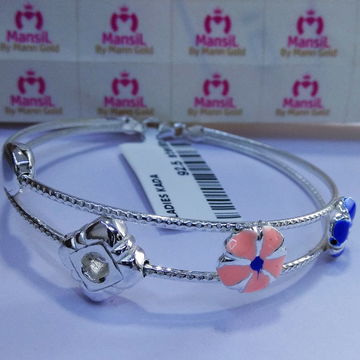 92.5 sterling silver Italian style Kada bracelet M...