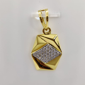 22kt gold cz pendant by Aaj Gold Palace