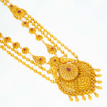 Enticing gold bridal necklace